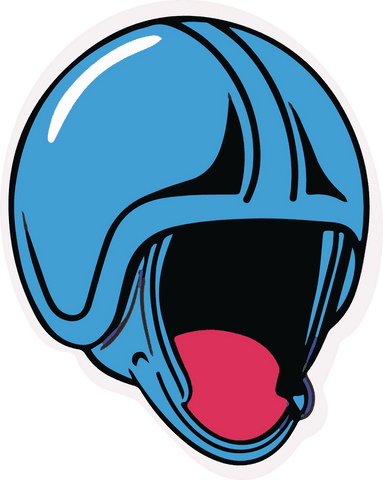 cartoon blue helmet sticker on transparent background - Download Free Stock Videos Pikwizard.com