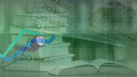 Animated Data Processing with Euros and Dice Theme