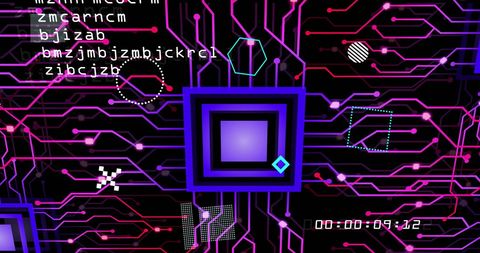 Futuristic Digital Circuit Board with Data Streams - Download Free Stock Images Pikwizard.com