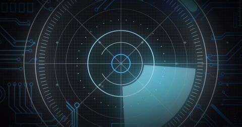 Futuristic Digital Interface with Scanning Radar - Download Free Stock Images Pikwizard.com