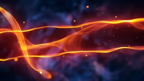 Vibrant Digital Smoke and Ember Motion in Futuristic Setting
