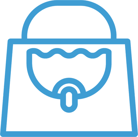 Blue Suitcase Icon on Transparent Background for Business Use - Download Free Stock Videos Pikwizard.com