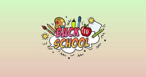 Back to School Design with Colorful Educational Icons - Download Free Stock Images Pikwizard.com