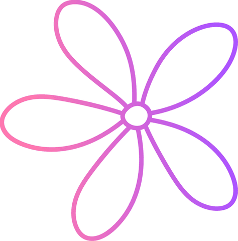 abstract gradient flower with six petals on transparent background - Download Free Stock Videos Pikwizard.com