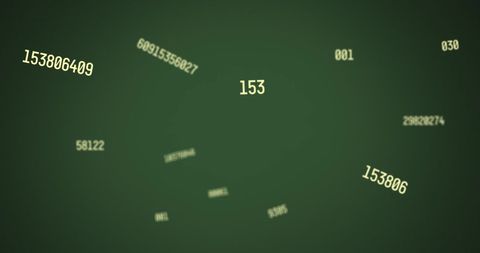 Floating Numbers on Digital Green Background - Download Free Stock Images Pikwizard.com