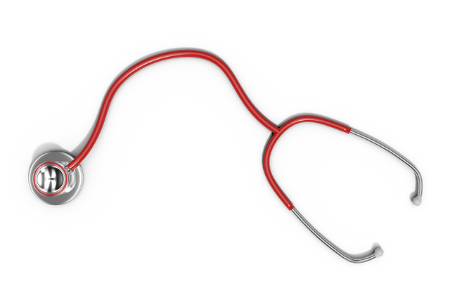 High Angle View of Transparent Red Stethoscope on White Background - Download Free Stock Videos Pikwizard.com