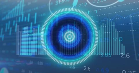 Digital Scope Analyzing Financial Data Background - Download Free Stock Images Pikwizard.com