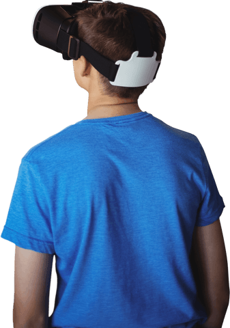 transparent virtual reality gaming boy illustration - Download Free Stock Videos Pikwizard.com