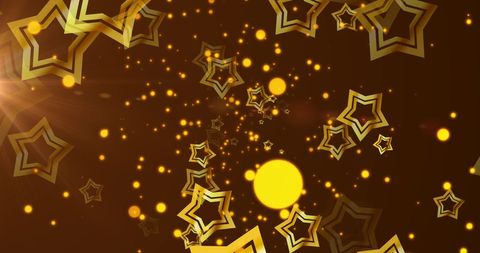 golden stars and sparkles creating festive atmosphere - Download Free Stock Images Pikwizard.com