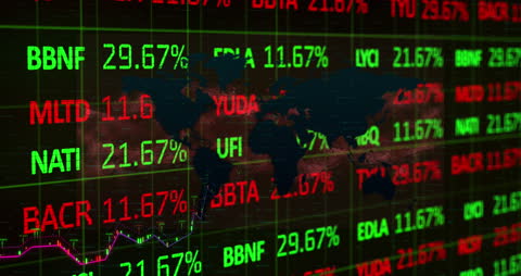 Dynamic Global Stock Market Animation with Financial Data Overlay
