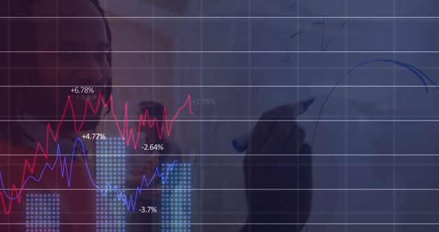 Business Analyst Draws Lively Data Trend Chart on Clear Board - Download Free Stock Images Pikwizard.com