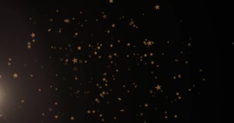 Golden Stars Falling Against Black Backdrop - Download Free Stock Images Pikwizard.com