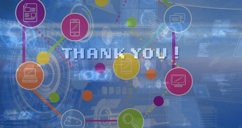 Digital Gratitude Network Concept with Social Media Graphics - Download Free Stock Images Pikwizard.com