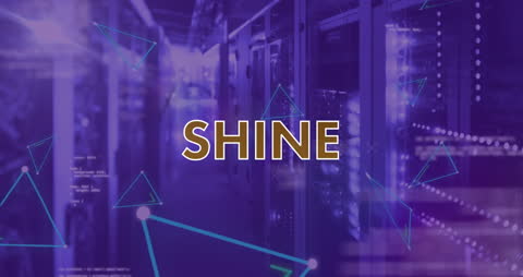 Shining in Digital Data Center Animation Graphic