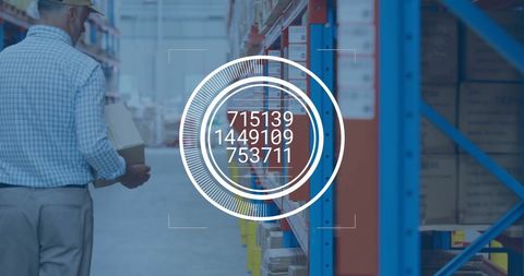Augmented reality data overlay in warehouse
