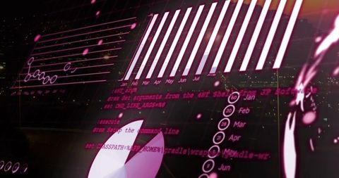 Futuristic Digital Data Visualization in Urban Cityscape - Download Free Stock Images Pikwizard.com
