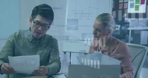 Financial Analysts Reviewing Data in Modern Office Environment - Download Free Stock Images Pikwizard.com