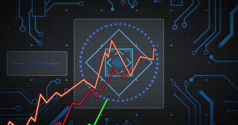 Digital Data Flow on Computer Circuit Board - Download Free Stock Images Pikwizard.com