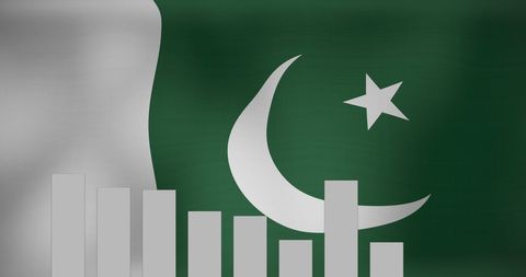 Data Processing Illustrating Economic Growth Over Pakistan Flag - Download Free Stock Images Pikwizard.com