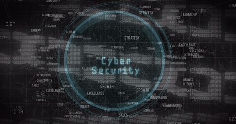 Digital Cybersecurity Dashboard Display with Data and Networks - Download Free Stock Images Pikwizard.com