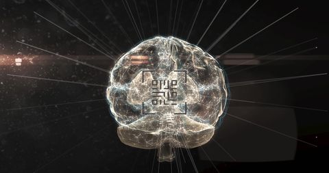 Digital Brain with QR Code Interface in Tech Design - Download Free Stock Images Pikwizard.com