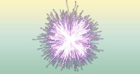 Vibrant Purple Abstract Explosion Against Gradient Background