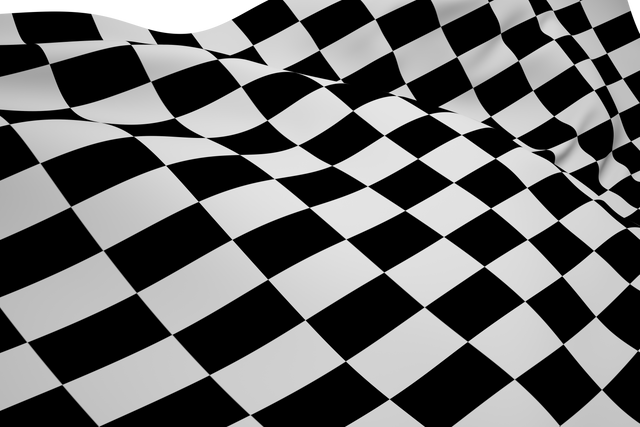 Flowing Transparent Black and White Checkered Flag - Download Free Stock Videos Pikwizard.com