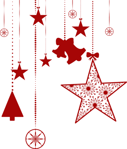 Hanging Red Christmas Decorations on Transparent Background - Download Free Stock Videos Pikwizard.com