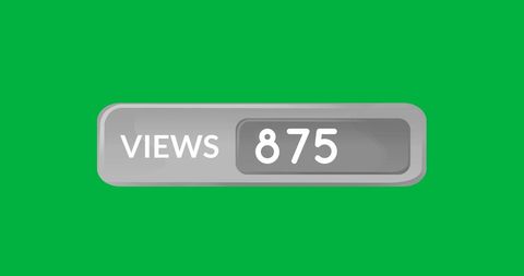 Digital View Counter with Numbers on Green Background - Download Free Stock Images Pikwizard.com