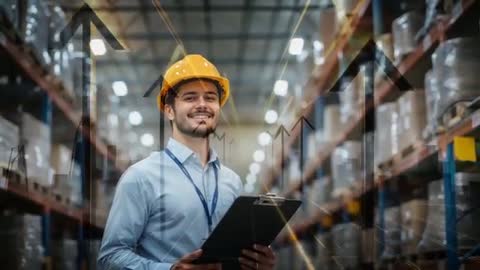 Warehouse Supervisor Checking Inventory with Optimistic Data Overlay