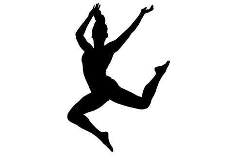 energetic silhouette of woman jumping on transparent background - Download Free Stock Videos Pikwizard.com