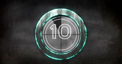 Retro Countdown Timer with Digital Effect