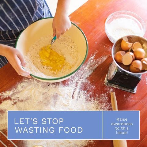 Promoting Food Conservation Awareness in Home Baking - Download Free Stock Templates Pikwizard.com