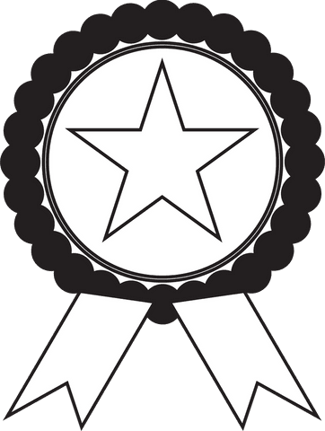 transparent award ribbon illustration with star design - Download Free Stock Videos Pikwizard.com