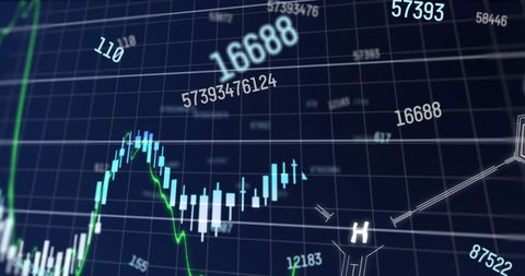 Digital Financial Analytics Merging with Chemical Data - Download Free Stock Images Pikwizard.com