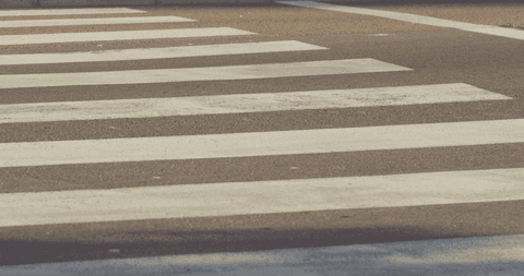 close-up of zebra crossing with transparent shadows - Download Free Stock Videos Pikwizard.com
