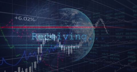 Global Data Processing with Futuristic Graphics - Download Free Stock Images Pikwizard.com
