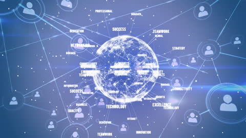 Digital Network Constellation with Global Connectivity Elements