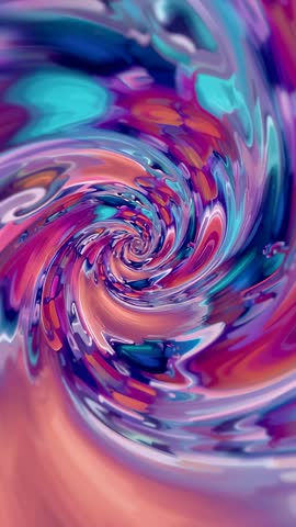 Swirling Vertical Vortex Rotating Color Bands Looping Wallpaper for Mobile Video