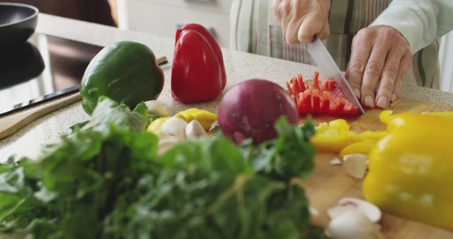 Person Preparing Vegetables for Healthy Meal in Kitchen - Download Free Stock Images Pikwizard.com