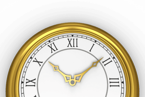 transparent clock with gold border and roman numerals - Download Free Stock Videos Pikwizard.com