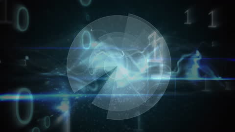 Digital Cloud Animation with Binary Interface and Data Scanning