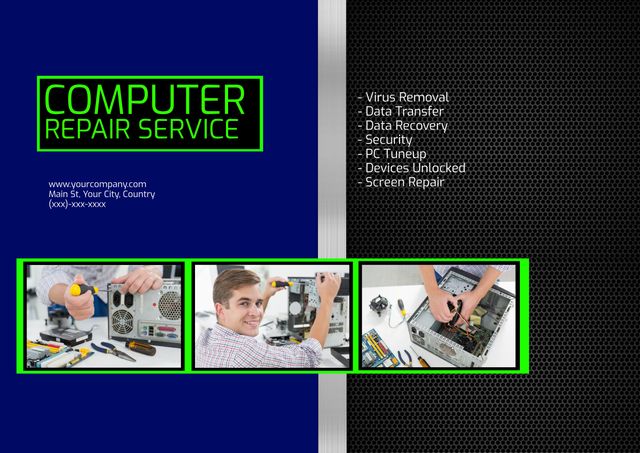 Professional Computer Repair Service for All Your IT Needs - Download Free Stock Templates Pikwizard.com