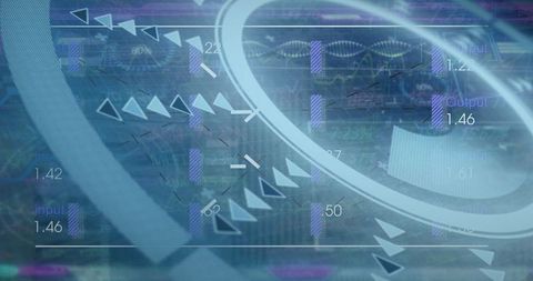Global finance and technology interface with data analytics