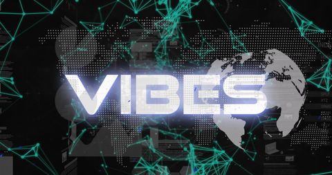 Globe with Data Visuals and Text Concept Art Vibes - Download Free Stock Images Pikwizard.com