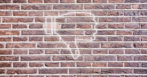 Neon Thumbs Down Symbol on Brick Wall - Download Free Stock Images Pikwizard.com