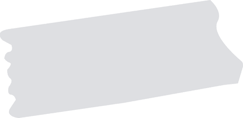 Abstract torn paper strip shape on transparent background