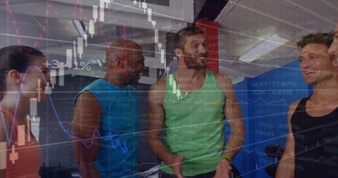 Fitness Group Networking with Stock Market Overlay for Wellness and Financial Success