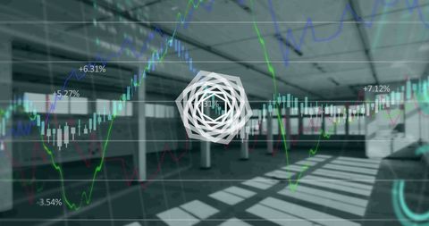 Innovative Financial Data over Modern Office Environment - Download Free Stock Images Pikwizard.com
