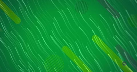 Abstract Green Lines and Circles Background